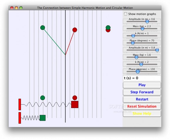 Uniform Circular Motion and Simple Harmonic Motion screenshot