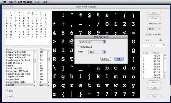 Unity Font Mapper screenshot