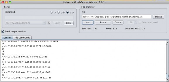Universal GcodeSender screenshot