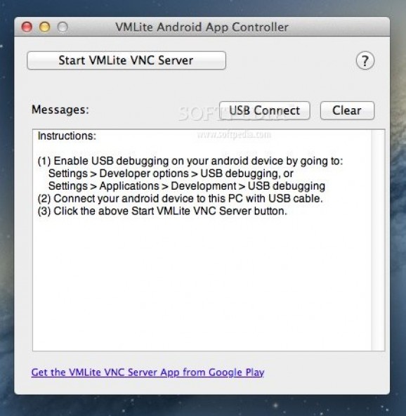 VMLite Android App Controller screenshot