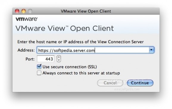 VMware View Open Client screenshot