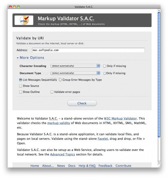 Validator S.A.C. screenshot
