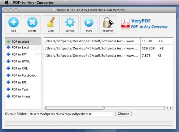 VeryPDF PDF to Any Converter screenshot