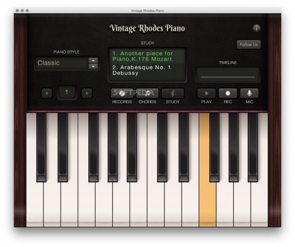 Vintage Rhodes Piano Plus screenshot