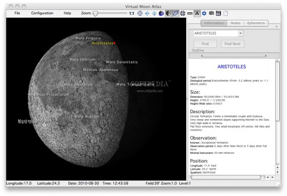 Virtual Moon Atlas screenshot