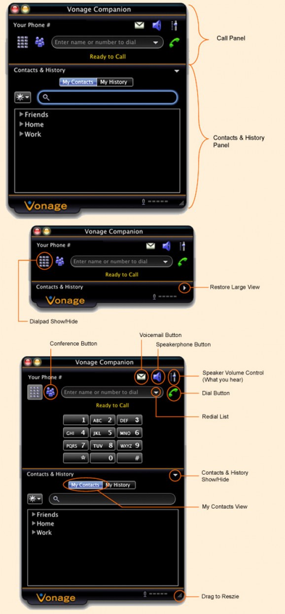 Vonage Companion screenshot