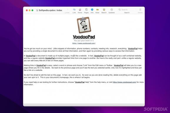 VoodooPad screenshot