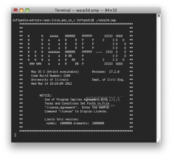 WARP3D screenshot