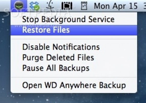 WD Anywhere Backup screenshot