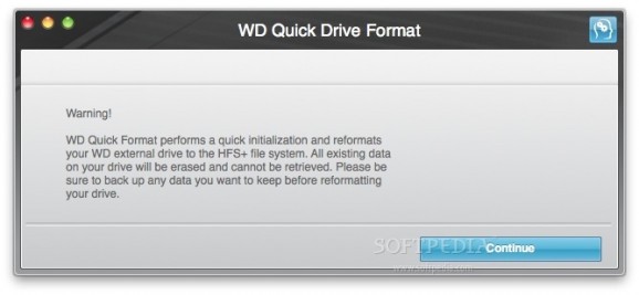 WD Quick Formatter screenshot