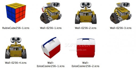 Wall-E 3D Icons Set 1 screenshot