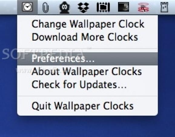 Wallpaper Clock screenshot