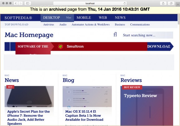 Web Archive Player screenshot