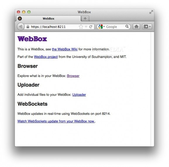 WebBox screenshot