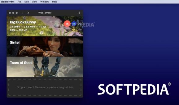 WebTorrent screenshot