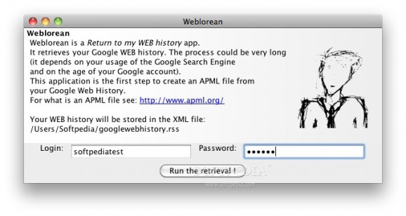 Weblorean screenshot