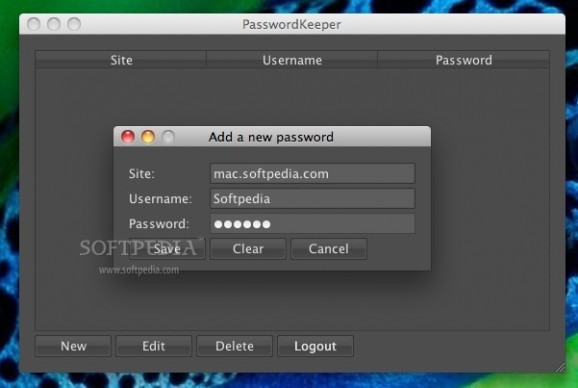 PasswordKeeper screenshot