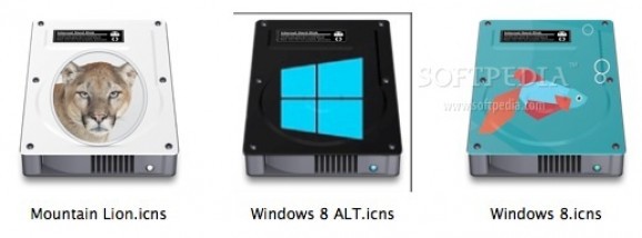 Windows 8/Mountain Lion HDD Icons screenshot