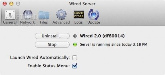 Wired Server screenshot
