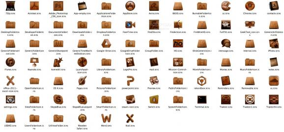 Wooden Icons screenshot