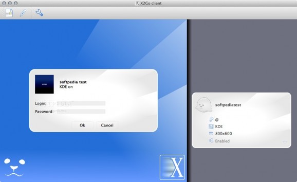 X2Go Client screenshot