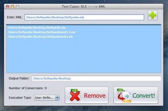 XLS to XML screenshot