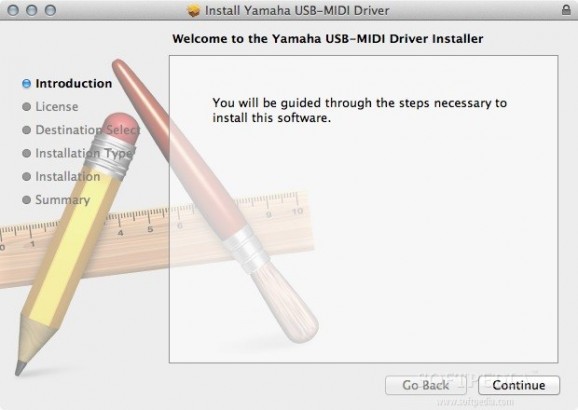 Yamaha USB-MIDI Driver screenshot