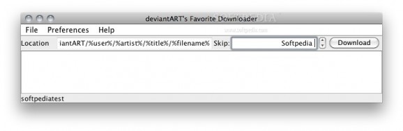 deviantART Favorites Downloader screenshot