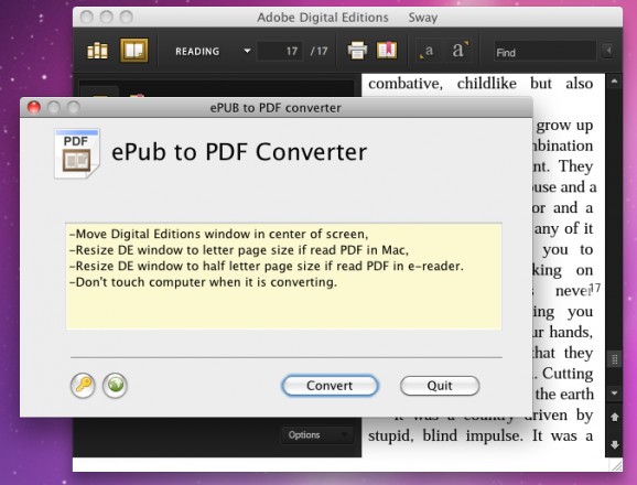 ePub to PDF Converter screenshot