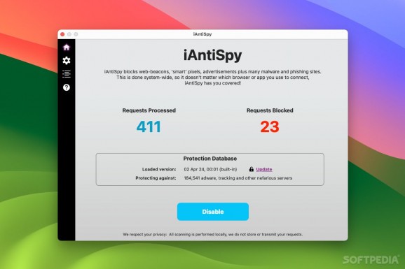 iAntiSpy screenshot
