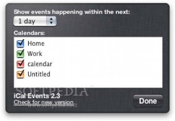 iCal Events screenshot