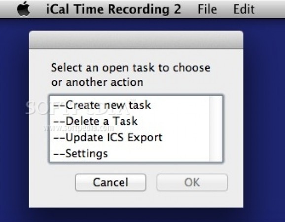 iCal Time Recording screenshot