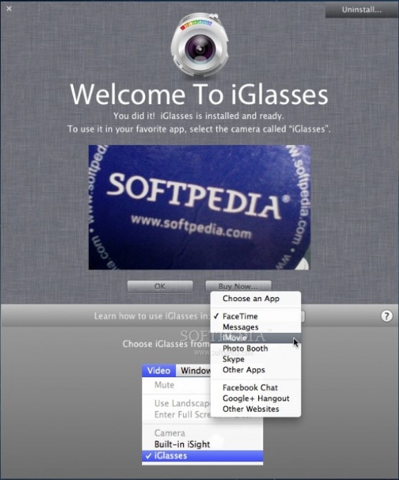 iGlasses screenshot
