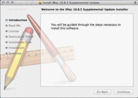 iMac 10.8.5 Supplemental Update screenshot