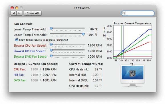 iMac Fan Control screenshot