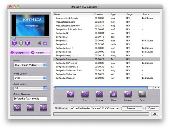 iMacsoft FLV Converter screenshot