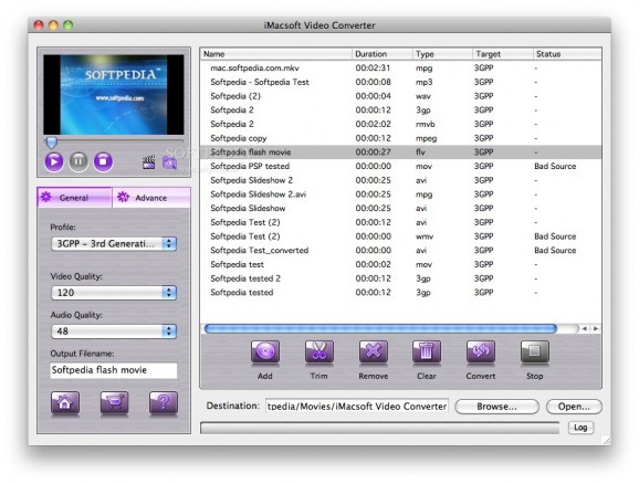 iMacsoft Video Converter screenshot