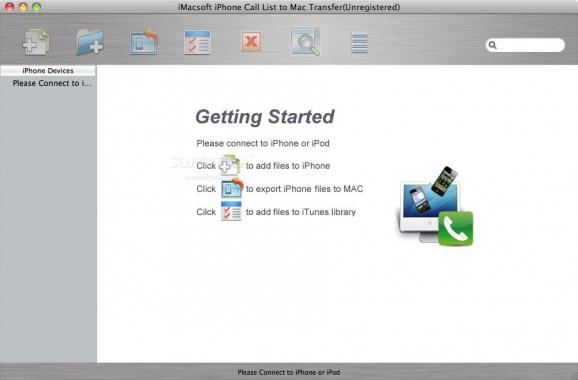 iMacsoft iPhone Call List to Mac Transfer screenshot