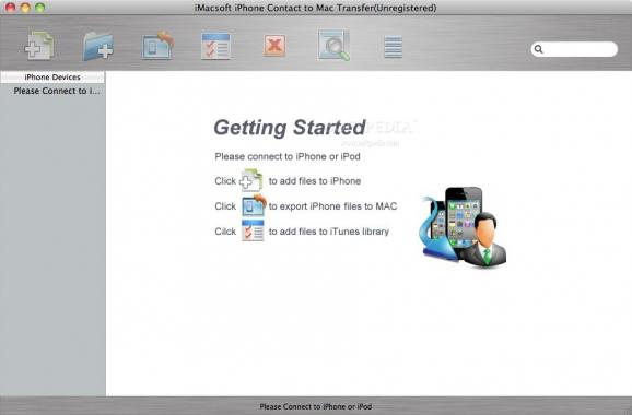 iMacsoft iPhone Contact to Mac Transfer screenshot