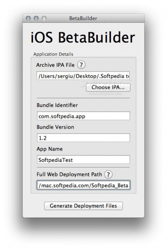 BetaBuilder for iOS Apps screenshot