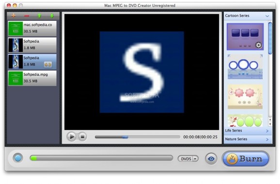 iOrgsoft MPEG to DVD Creator screenshot