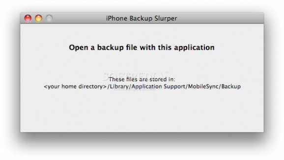 iPhone Backup Slurper screenshot