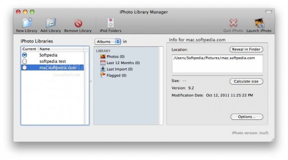 iPhoto Library Manager screenshot