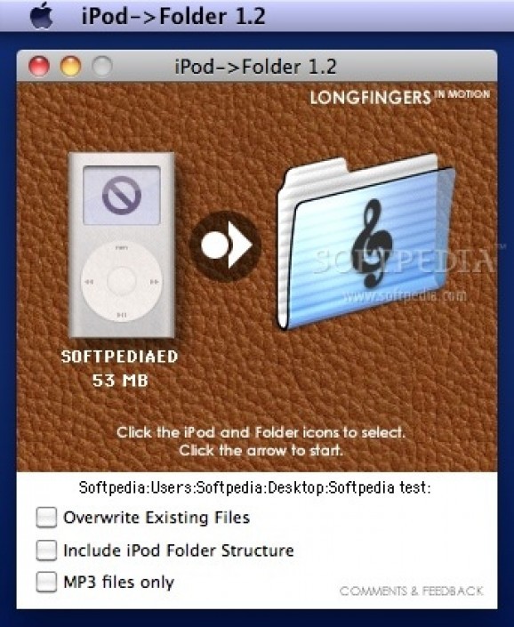 iPod->Folder screenshot