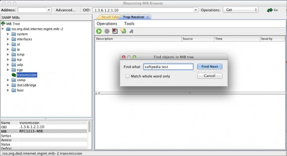 iReasoning MIB browser Personal Edition screenshot
