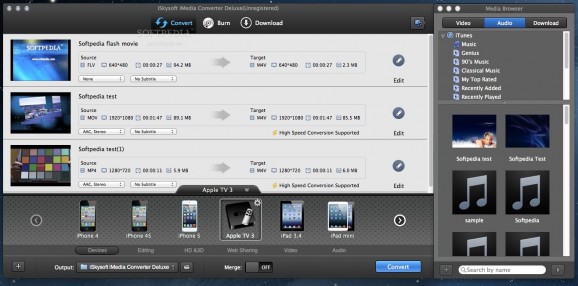 iSkysoft iMedia Converter Deluxe screenshot