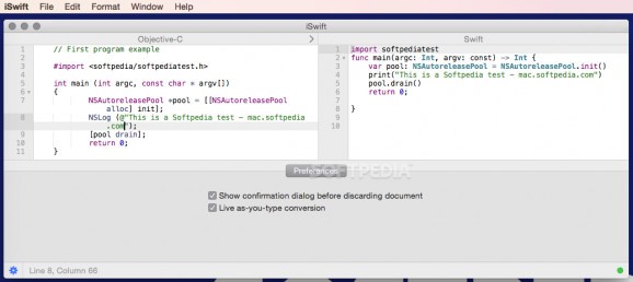 iSwift screenshot