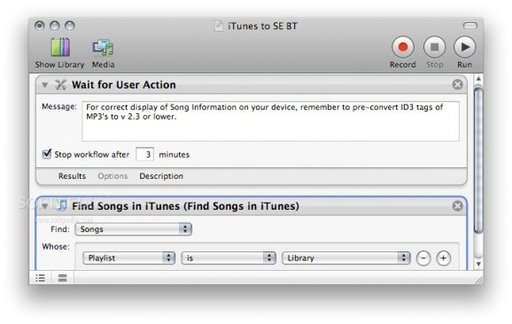 iTunes to Sony Ericsson screenshot