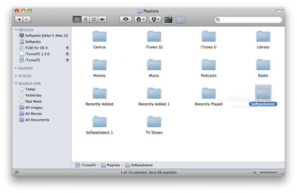 iTunesFS screenshot
