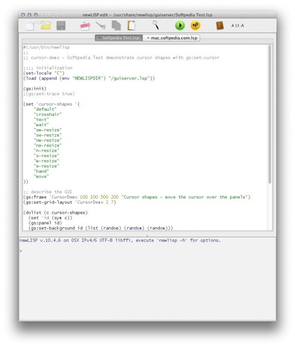 newLISP screenshot
